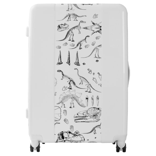 Dinosaur Fossil Bones Pattern Luggage (Front)