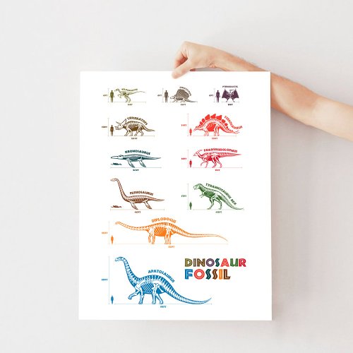 Dinosaur Fossil Poster