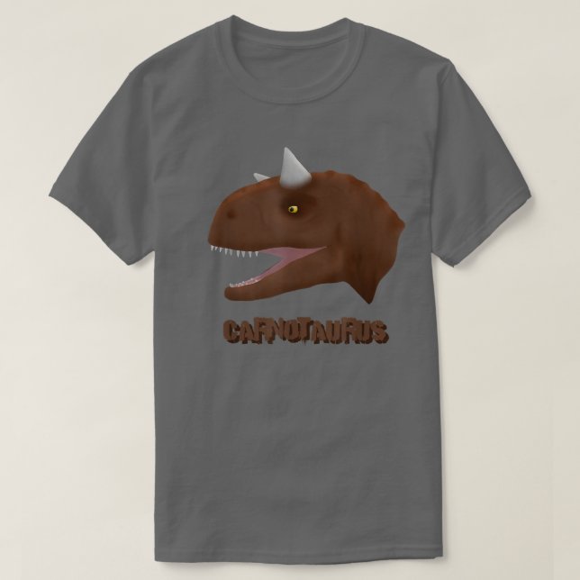 Dinosaur Fossil Skeleton Carnotaurus T-Shirt (Design Front)