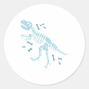 Dinosaur Fossils Classic Round Sticker