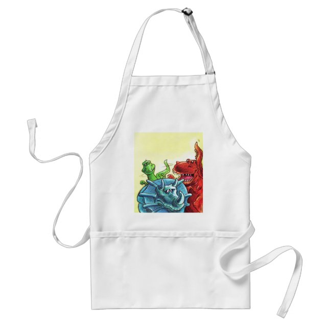 Dinosaur Friends Adult Apron (Front)