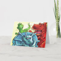Dinosaur Friends Card