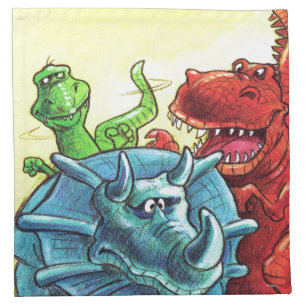 Dinosaur Friends Napkin