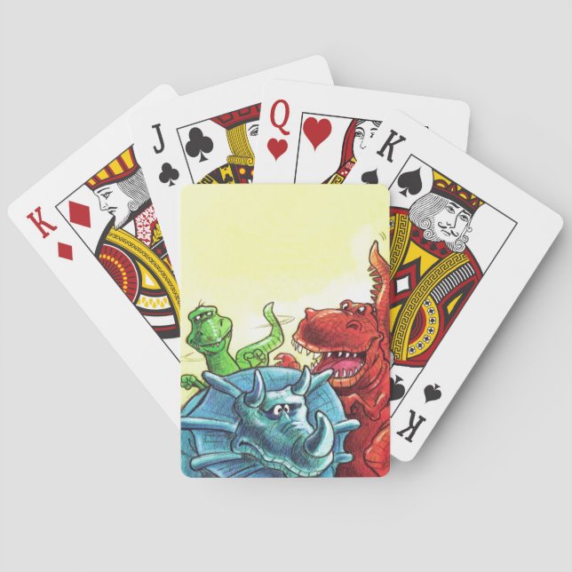 Dinosaur Friends Poker Cards (Back)