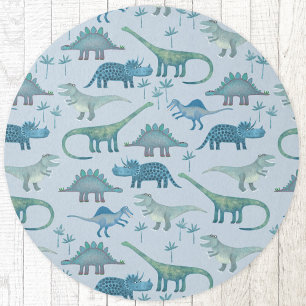 Dinosaur Fun Blue Rug