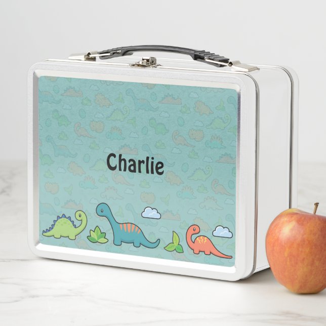 Dinosaur Fun Metal Lunch Box (In Situ)