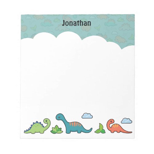Dinosaur Fun notepad