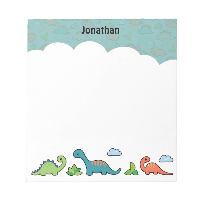 Dinosaur Fun notepad (Front)