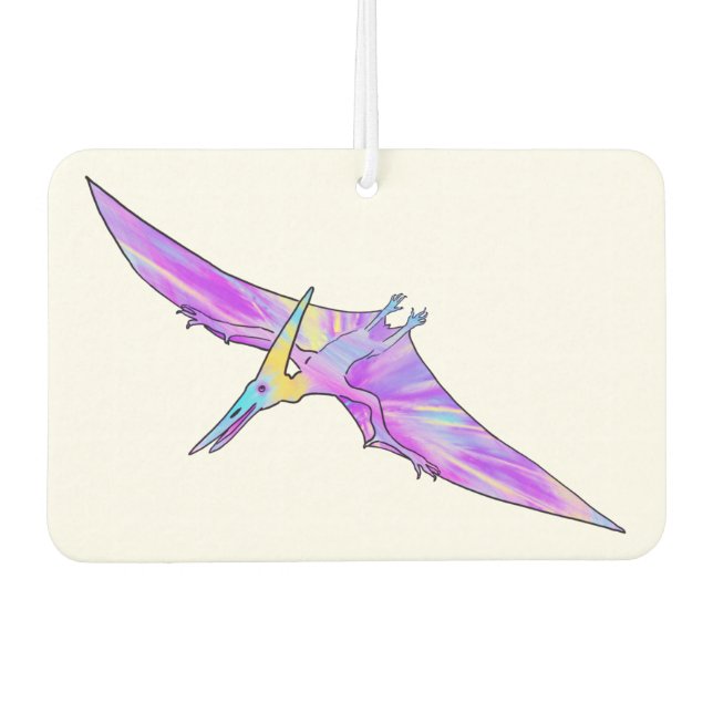Dinosaur Funky Pink Jazzy Pterodactyl For Girls Air Freshener (Front)