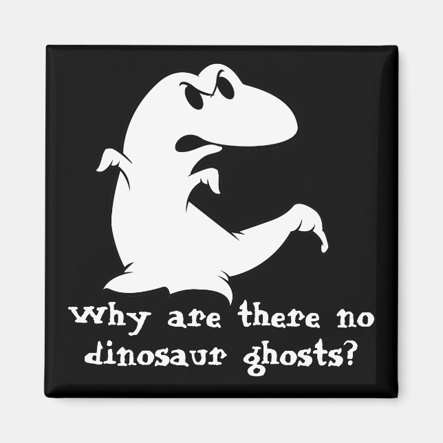 Dinosaur Ghost Magnet (Front)
