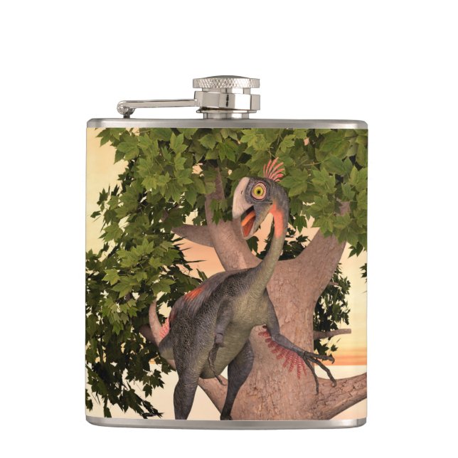 Dinosaur Gigantoraptor Flask (Front)