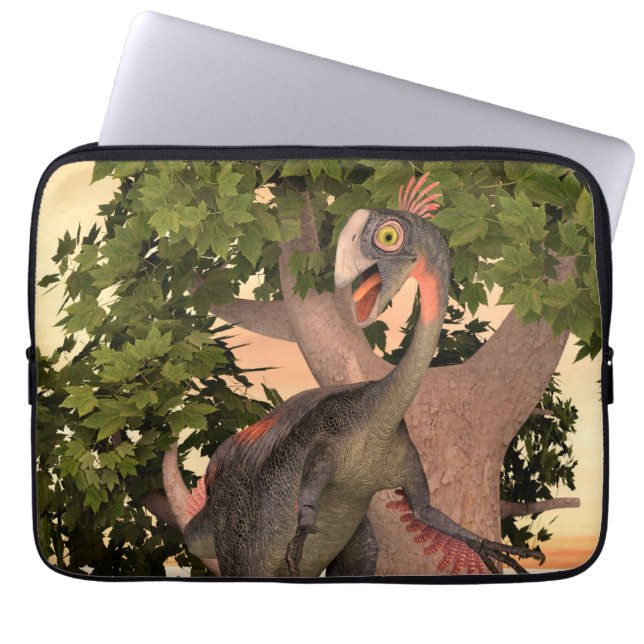Dinosaur Gigantoraptor Laptop Sleeve (Front)