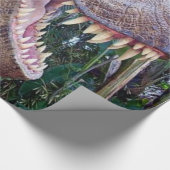 Dinosaur glossy wrapping paper for kids (Corner)