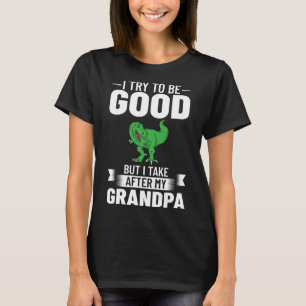 Dinosaur Grandpa Saurus Grandpasaurus T-Shirt