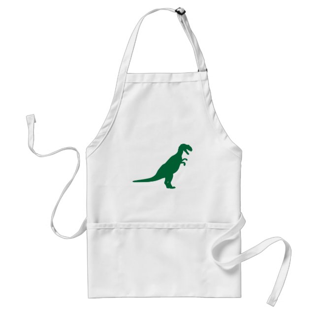 Dinosaur Green Adult Apron (Front)