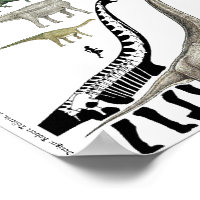 Japanese minimalist dinosaur poster - Dinosaur - Magnet