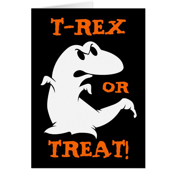 Dinosaur Halloween Greeting Card