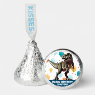 Dinosaur Happy Birthday Blue Hershey®'s Kisses®