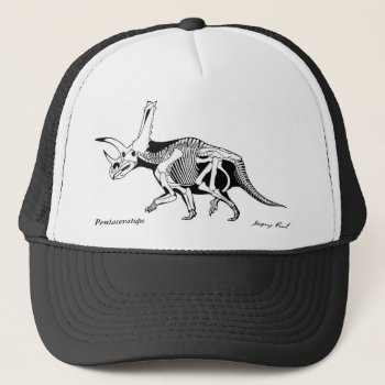 Dinosaur Hat Pentaceratops Skeleton  Gregory Paul by Eonepoch at Zazzle