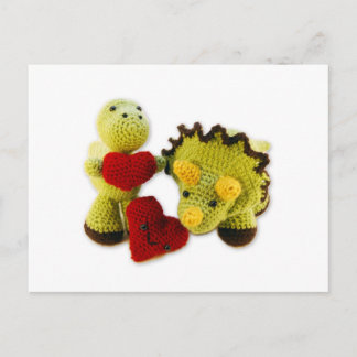Dinosaur + Hearts Postcard