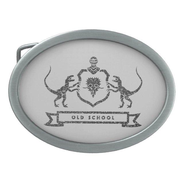 Dinosaur Heraldry - Belt Buckle (Front)