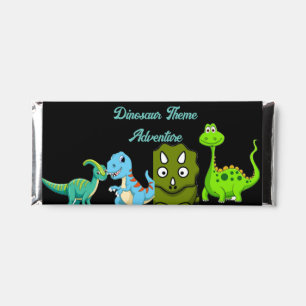 Dinosaur hershey bar favors