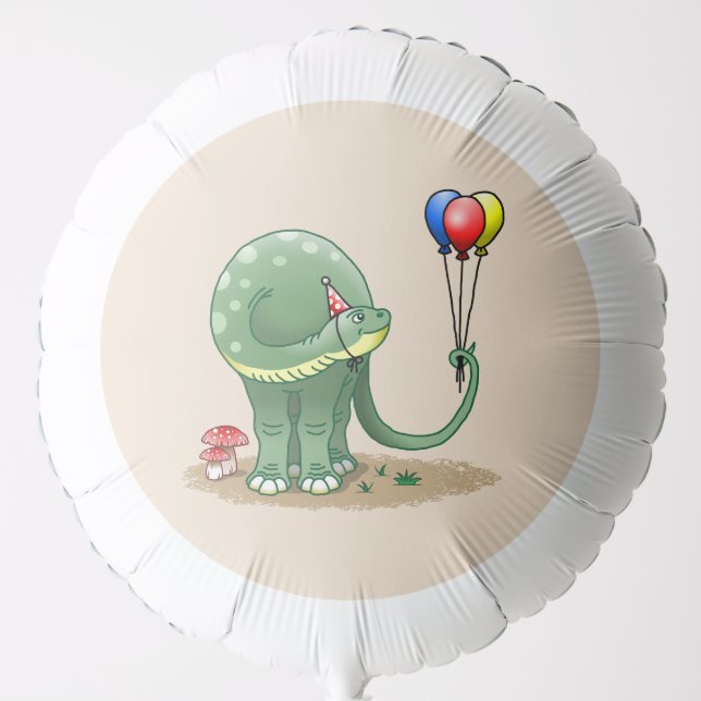Dinosaur holding Balloons (Front)