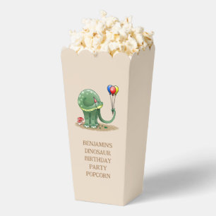 Dinosaur holding Balloons Popcorn Favor Boxes
