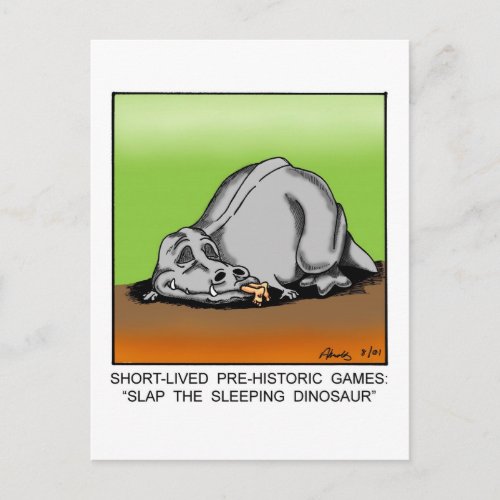 Dinosaur Humor Postcard