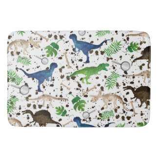 Dinosaur Hunt! Dinosaurs on Safari Boys Kids Bath Mat
