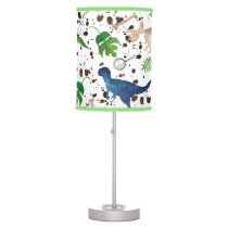 Dinosaur Hunt! Dinosaurs on Safari Boys Kids Table Lamp