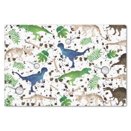 Dinosaur Hunt Dinosaurs on Safari Boys Kids Tissue Paper