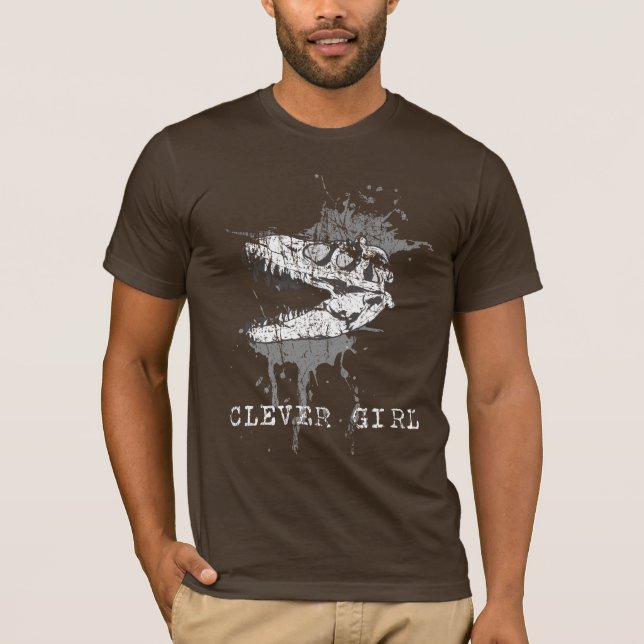 Dinosaur Hunter - Distressed T-Shirt (Front)