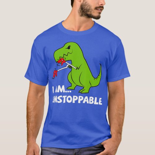 Dinosaur I am unstoppable Tre T_Shirt