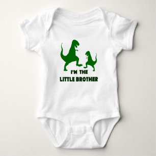 Dinosaur I'm The Little Brother Baby Bodysuit