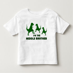 Dinosaur I'm the Middle Brother Toddler T-shirt