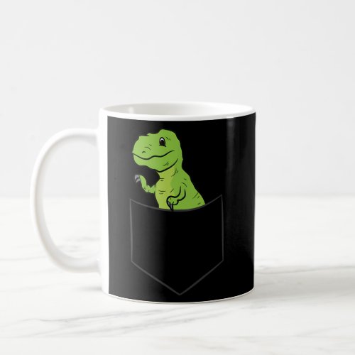 Dinosaur In Pocket Pocket Dinosaur Coffee Mug