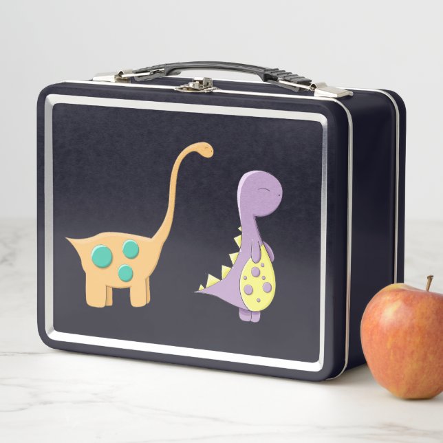 Dinosaur-ing to New Lunches  Metal Lunch Box (In Situ)