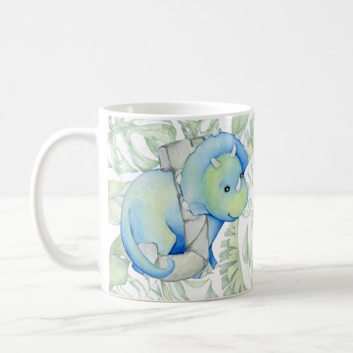 Dinosaur initial letter J Coffee Mug