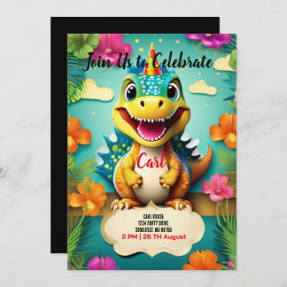 Dinosaur invitation