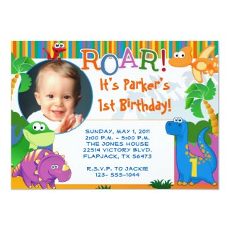 Dinosaur Invitation - Kids Birthday