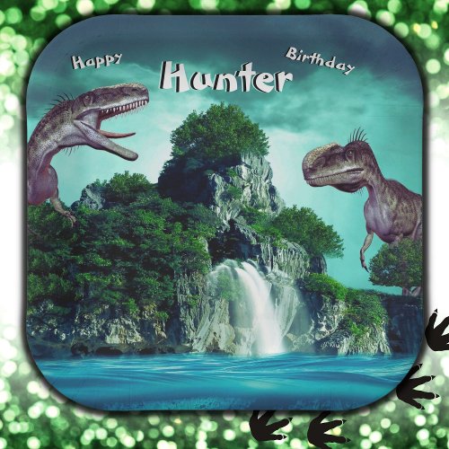 Dinosaur Island Happy Birthday Party   Paper Plates