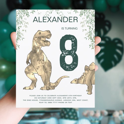 Dinosaur jungle T rex boys Birthday Party Budget