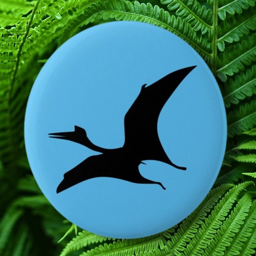 Dinosaur Jurassic Blue Button