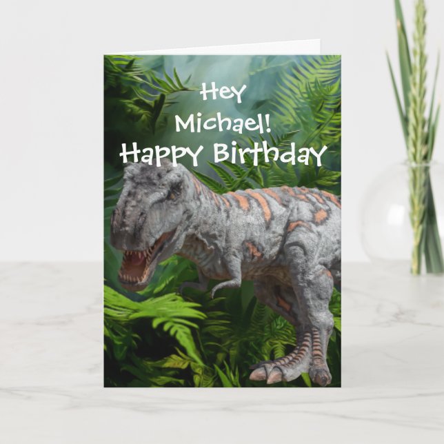 Dinosaur Jurassic card (Front)