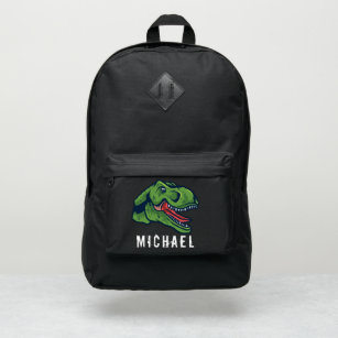 Dinosaur Jurassic Trex Customizable Name School Port Authority® Backpack