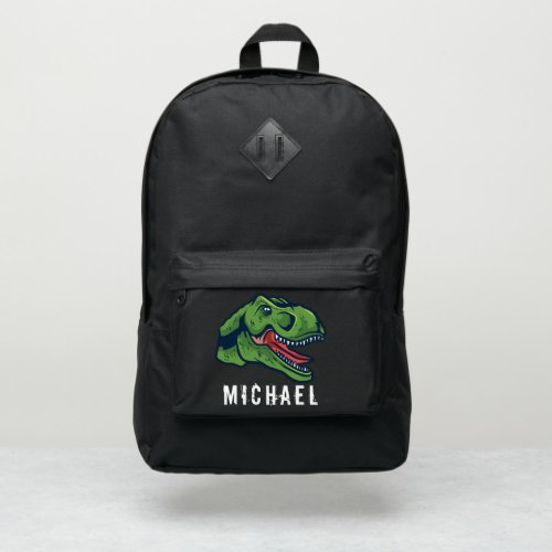 Dinosaur Jurassic Trex Customizable Name School Port Authority Backpack