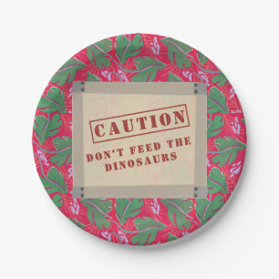 Dinosaur Jurrasic Boys Birthday Paper Plates
