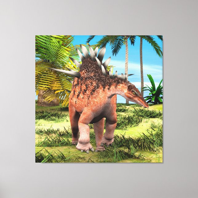 Dinosaur Kentrosaurus Canvas Print (Front)