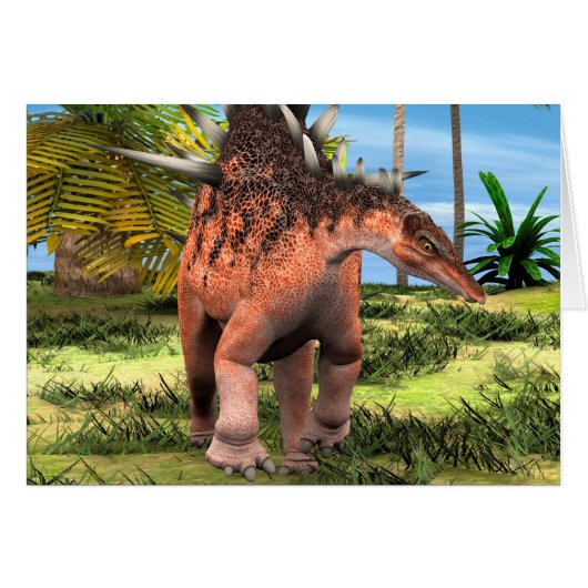 Dinosaur Kentrosaurus Cards (Front Horizontal)